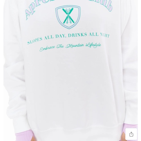 Après Ski Club White Sweater - Picture 2 of 3